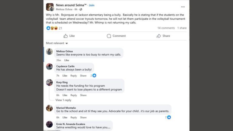 Selma parent accuses coach