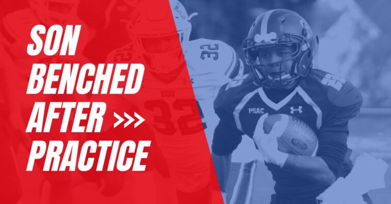 Son Benched after Practice