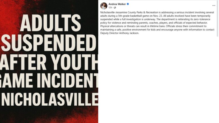 Nicholasville youth basketball incident