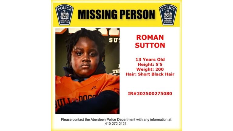 Roman Sutton missing