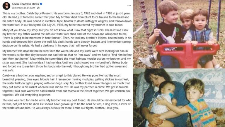 Detroit, Michigan Resident Caleb Bryce Russom, Age 6, Murdered by Father : Beaten with Gym Weights, Bound in Tape, and Thrown Into a Backyard Water Well