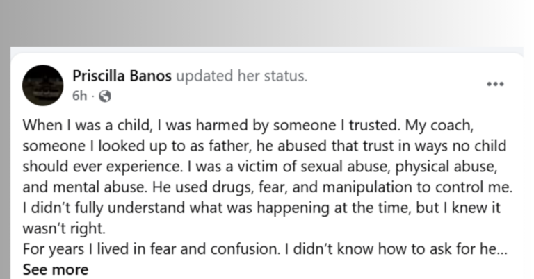 California Survivor Breaks Silence