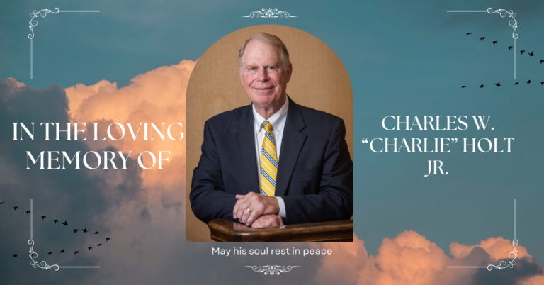 Charles W. “Charlie” Holt Jr. death