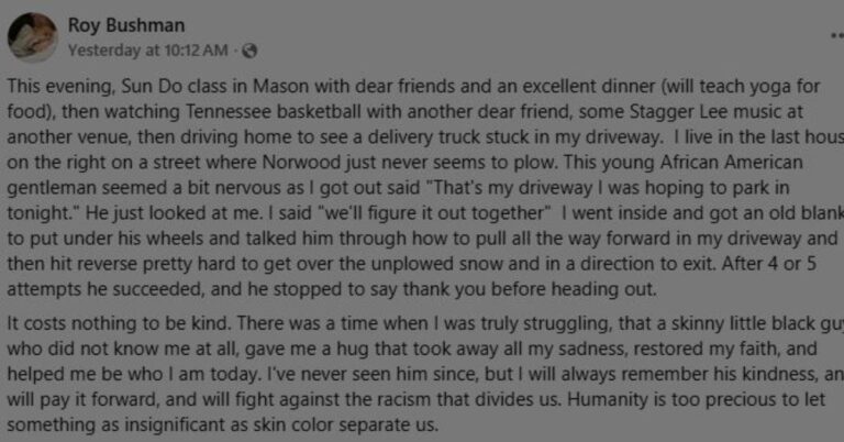 Delivery Driver Stuck in Snow