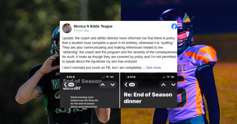 Football Coach Excludes Senior