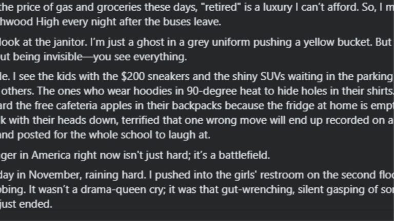 Janitor Martha helps football player