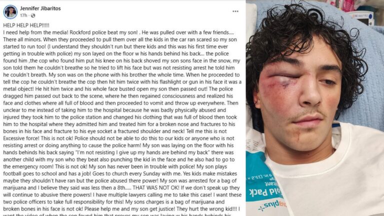 Rockford Police Allegedly Beat Football Player