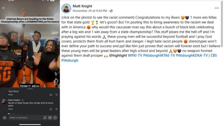 Clairton HS Bears Racism