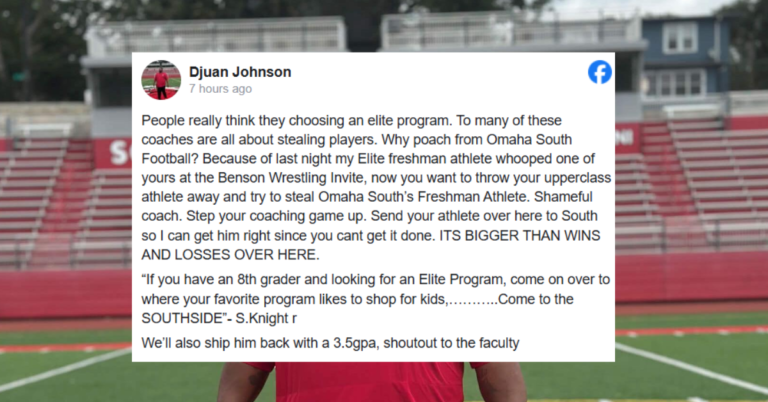 Omaha South Athlete Stealing