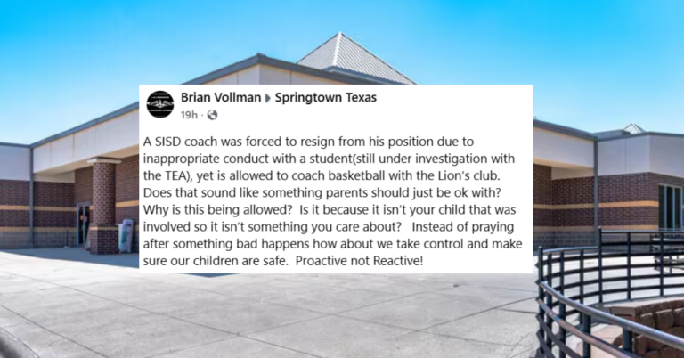 Springtown TX coach investigation