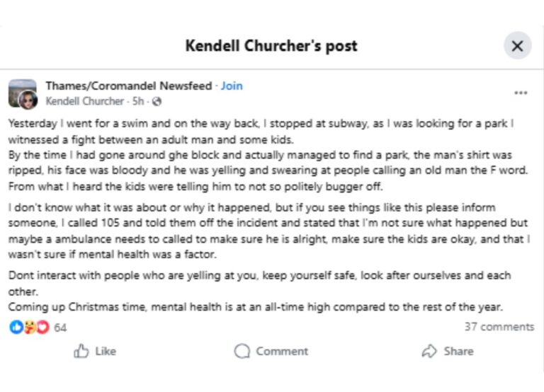 Thames Resident Stops for a Swim, Then Witnesses Violent Fight Between Adult Man and Kids Outside Subway