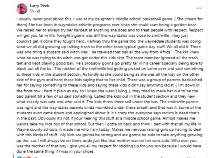 He Traveled That Ball All the Way From Africa’: Racist Taunt at Wayne County Middle School Basketball Game