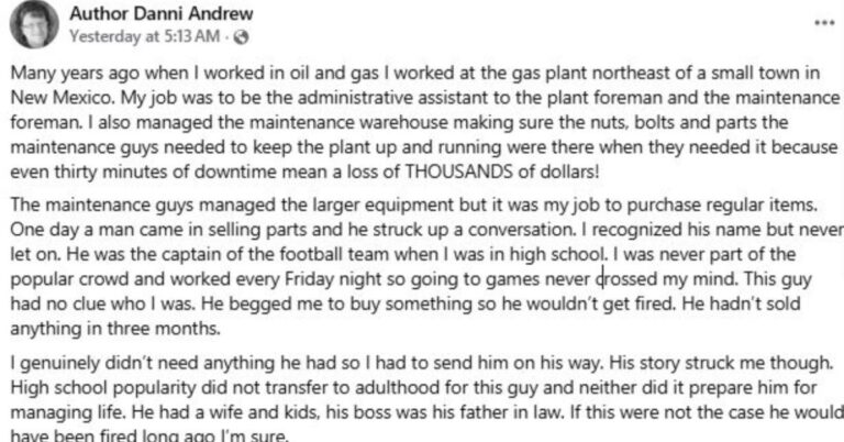 Woman Encountered the Former High School Football Captain