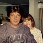 Young Ashley with her father frank
