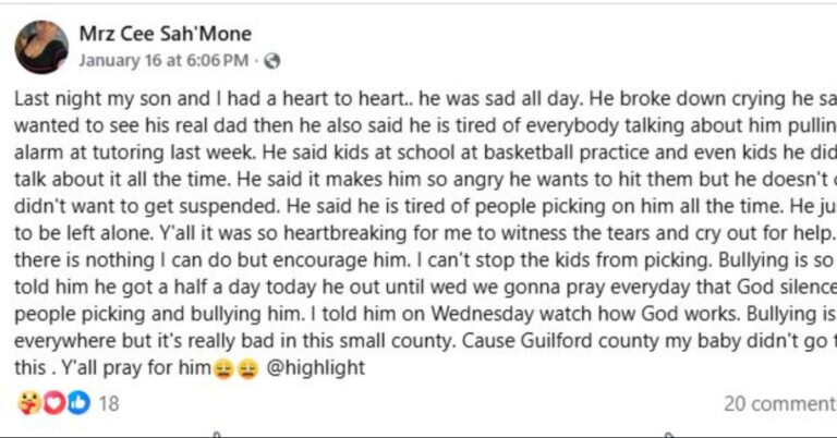 Bullying Over Fire Alarm Incident