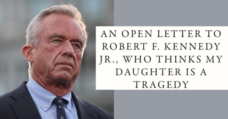 letter to RFK Jr. about autistic child
