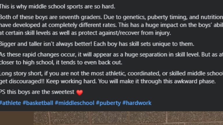 Middle School sports tough