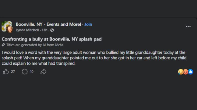 Boonville splash pad incident