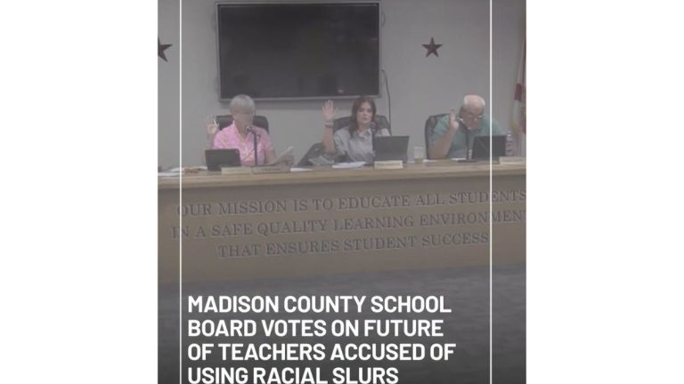 Madison County School Board racial slurs