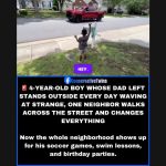 boy waves at neighbors Concord NC